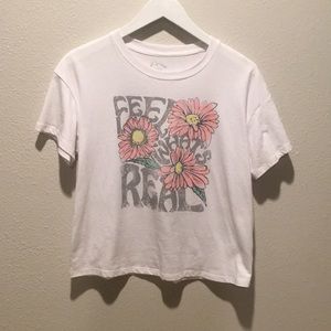 Girls T Shirt ‘Feel what’s real’ boho